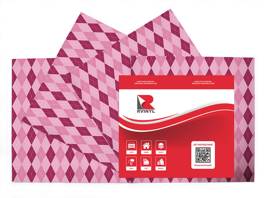 royal princess argyle Craft Vinyl Sheet Pack