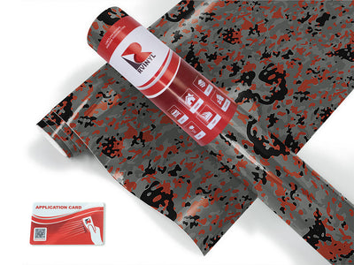 ruby gray camouflage Craft Vinyl Roll