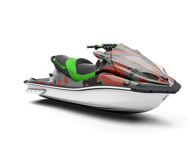 Ruby Gray Camouflage Jet Ski Vinyl Customized Wrap