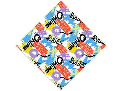 Rule Breakers Graffiti Vinyl Wrap Pattern