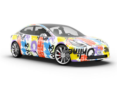 Rule Breakers Graffiti Vehicle Vinyl Wrap