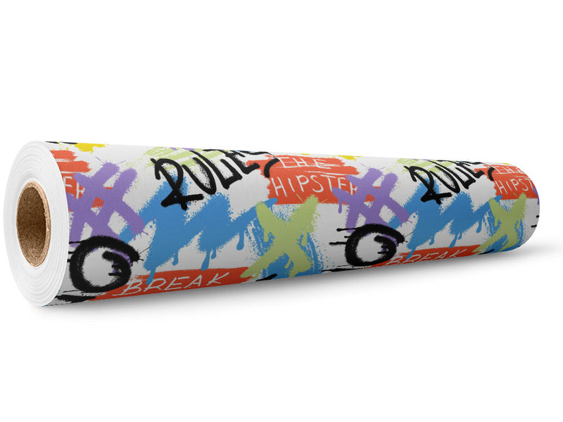 Rule Breakers Graffiti Wrap Film Wholesale Roll~Rwraps Series 914 Digitally Printed Vinyl Roll~5
