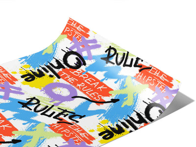Rule Breakers Graffiti Vinyl Wraps~Rwraps Series 914 Digitally Printed Vinyl Wrap~1