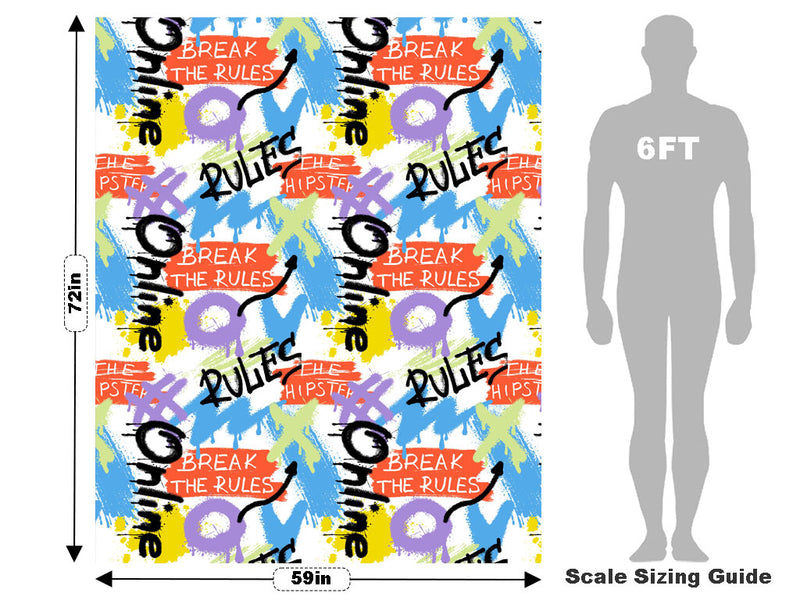 Rule Breakers Graffiti Vehicle Wrap Scale~Rwraps Series 914 Rule Breakers Graffiti Measurements~2