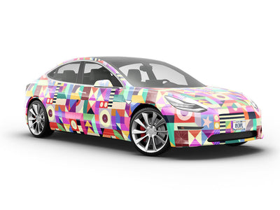 Rummage Sale Mosaic Vehicle Vinyl Wrap