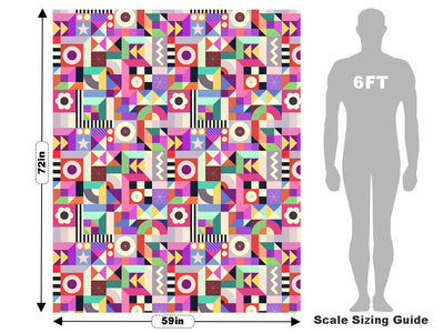 Rummage Sale Mosaic Vehicle Wrap Scale~Rwraps Series 914 Rummage Sale Mosaic Measurements~1
