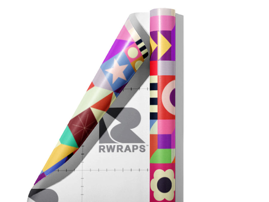 Rummage Sale Mosaic Wrap Film Sheets~Rwraps Series 914 Rummage Sale Mosaic Scrolled Sheet~3