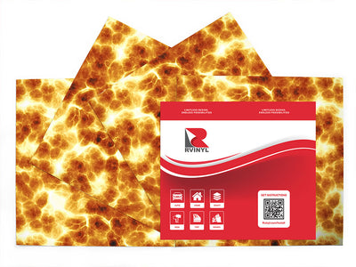 run away lava Craft Vinyl Sheet Pack