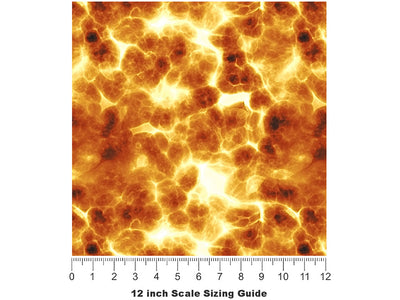 Run Away Lava Vinyl Film Pattern Size 12 inch Scale~Rwraps Run Away Lava Sizing Chart~2