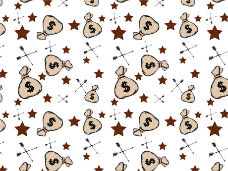 Runaway Loot Cowboy Vinyl Wrap Pattern~Rwraps Series 914 Digitally Printed Vinyl Wrap~0