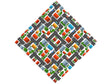 Running Errands Cityscape Vinyl Wrap Pattern