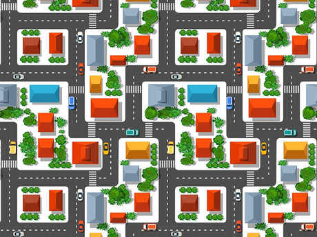 Running Errands Cityscape Vinyl Wrap Pattern~Rwraps Series 914 Digitally Printed Vinyl Wrap~0
