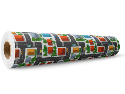 Running Errands Cityscape Wrap Film Wholesale Roll~Rwraps Series 914 Digitally Printed Vinyl Roll~5