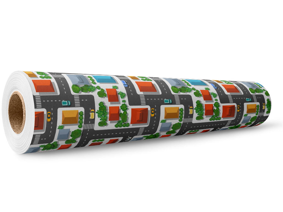 Running Errands Cityscape Wrap Film Wholesale Roll~Rwraps Series 914 Digitally Printed Vinyl Roll~5