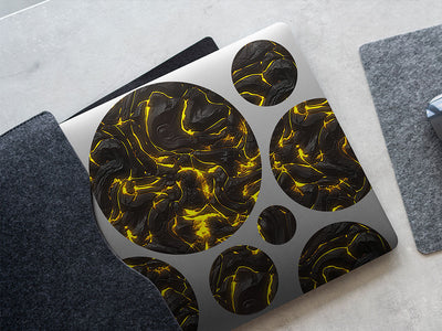 ruptured crust lava DIY Laptop Stickers