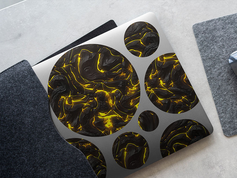 ruptured crust lava DIY Laptop Stickers