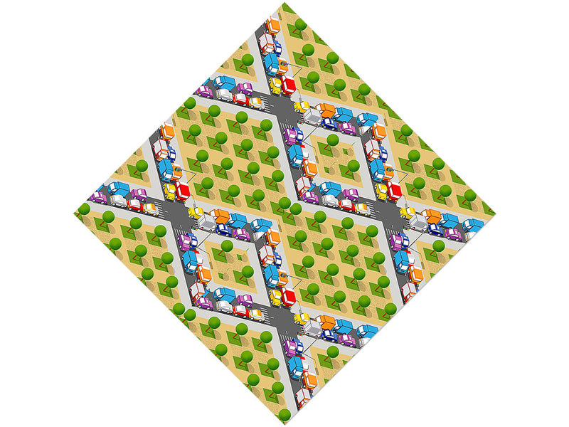Rural Gridlock Cityscape Vinyl Wrap Pattern