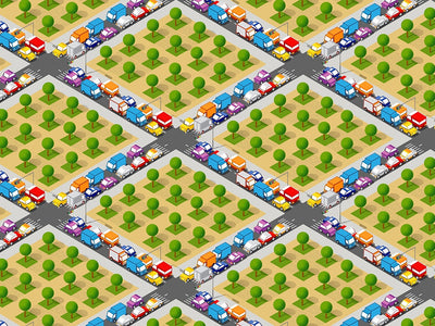 Rural Gridlock Cityscape Vinyl Wrap Pattern~Rwraps Series 914 Digitally Printed Vinyl Wrap~0