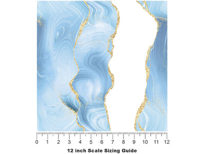 Rushing River Gemstone Vinyl Film Pattern Size 12 inch Scale~Rwraps Rushing River Gemstone Sizing Chart~2