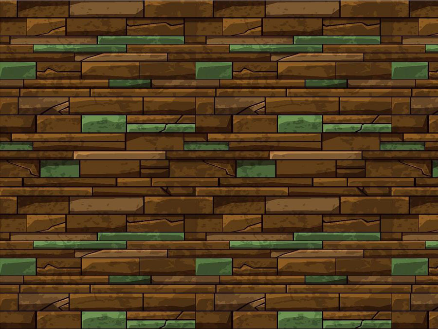 Russet Brown Brick Vinyl Wrap Pattern~Rwraps Series 914 Digitally Printed Vinyl Wrap~0