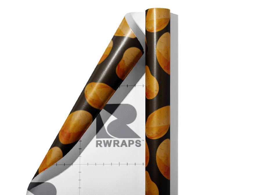 Russet Burbank Vegetable Wrap Film Sheets~Rwraps Series 914 Russet Burbank Vegetable Scrolled Sheet~3