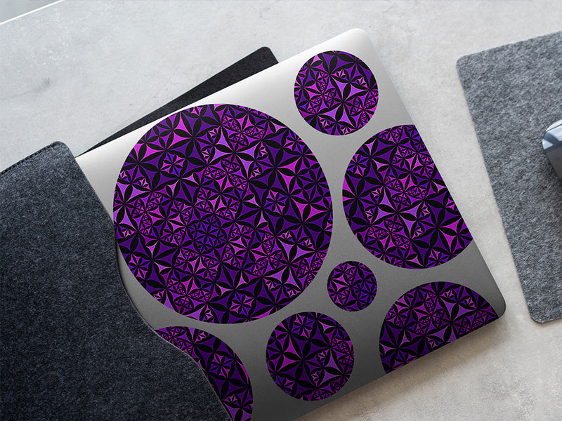 russian violets mosaic DIY Laptop Stickers
