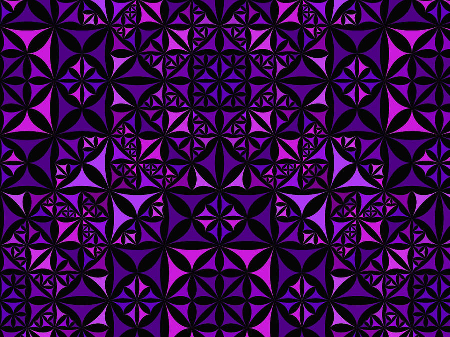 Russian Violets Mosaic Vinyl Wrap Pattern~Rwraps Series 914 Digitally Printed Vinyl Wrap~0