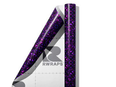 Russian Violets Mosaic Wrap Film Sheets~Rwraps Series 914 Russian Violets Mosaic Scrolled Sheet~3