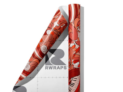 Rust Chords Music Wrap Film Sheets~Rwraps Series 914 Rust Chords Music Scrolled Sheet~3