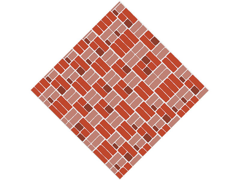 Rust Red Brick Vinyl Wrap Pattern