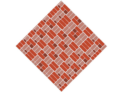Rust Red Brick Vinyl Wrap Pattern