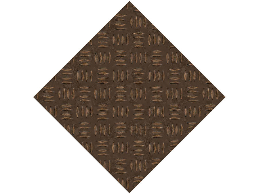 Rusted Metal Diamond Plate Series Custom Printed Wrap Film
