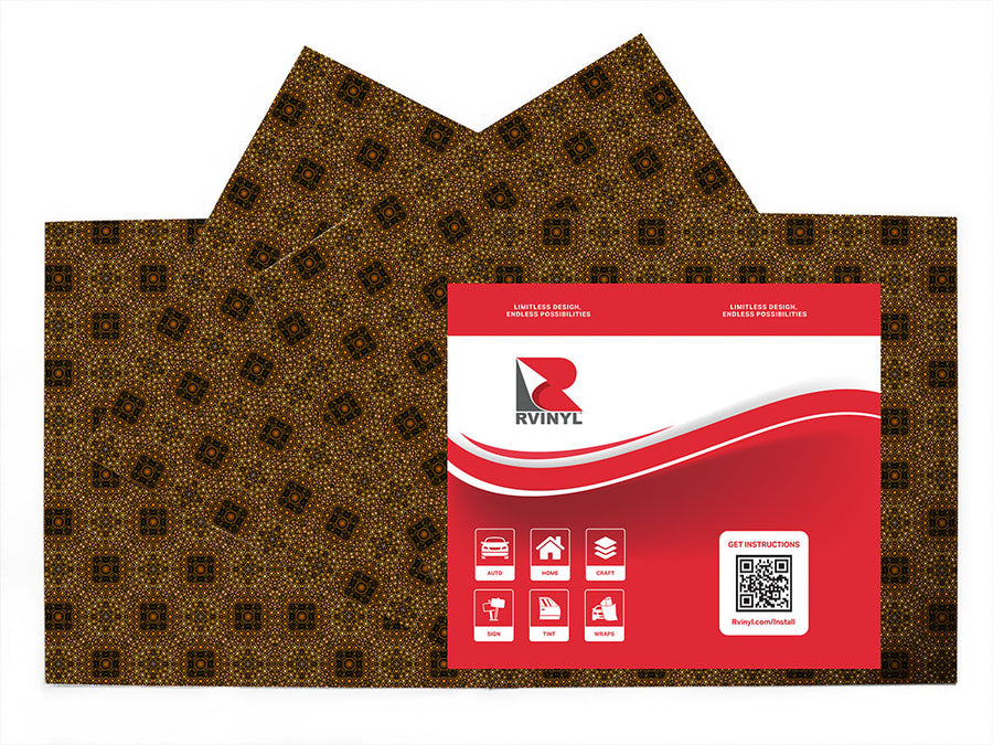 rusted squares mosaic Craft Vinyl Sheet Pack