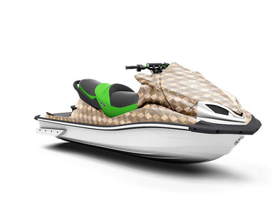 Rustic  Wooden Parquet Jet Ski Vinyl Customized Wrap