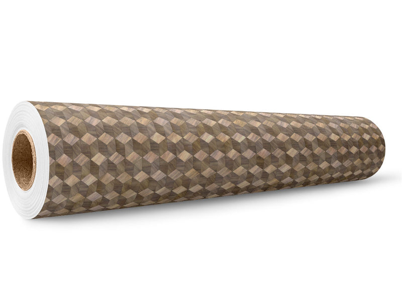 Rustic  Wooden Parquet Wrap Film Wholesale Roll~Rwraps Series 914 Digitally Printed Vinyl Roll~5