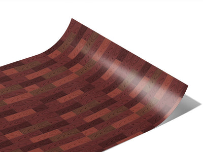 Rustic Floor Wooden Parquet Vinyl Wraps~Rwraps Series 914 Digitally Printed Vinyl Wrap~1