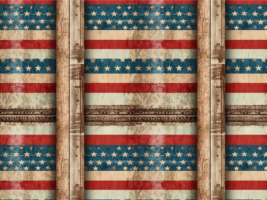 Rustic Wall Americana Vinyl Wrap Pattern~Rwraps Series 914 Digitally Printed Vinyl Wrap~0