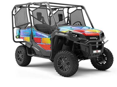 Rusticated  Brick Utility Vehicle Vinyl Wrap