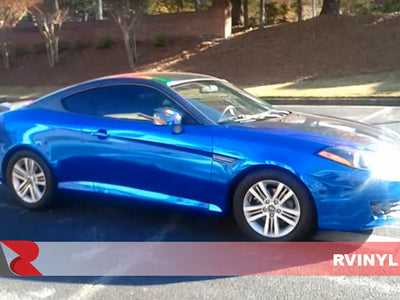 Rwraps 2008 Hyundai Tiburon With Installed  Black Holographic Chrome Vinyl