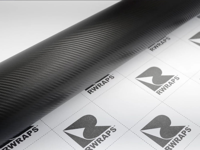 3D Black carbon fiber vinyl