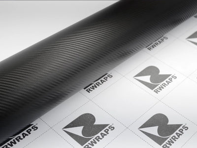 3D Black carbon fiber vinyl