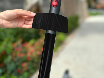 Rwraps 3D Carbon Fiber Black Electric Kick-Scooter Wraps
