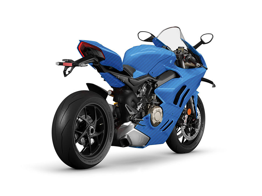 Rwraps 3D Carbon Fiber Blue DIY Motorcycle Wraps