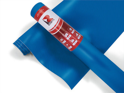 Rwraps 3D Carbon Fiber Blue Boat Wrap Color Film