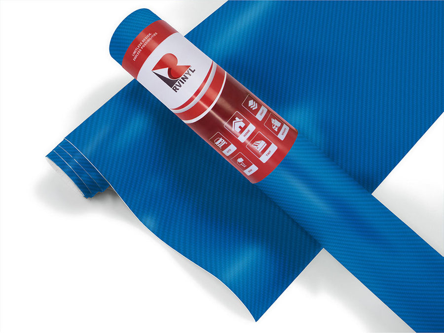 Rwraps 3D Carbon Fiber Blue Dirt Bike Wrap Color Film
