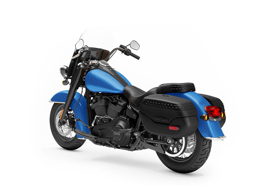 Rwraps 3D Carbon Fiber Blue Motorcycle Vinyl Wraps