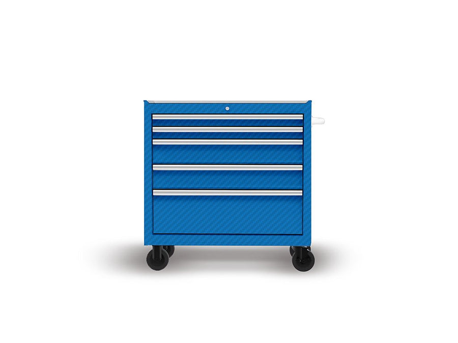 Rwraps 3D Carbon Fiber Blue DIY Tool Cabinet Wraps