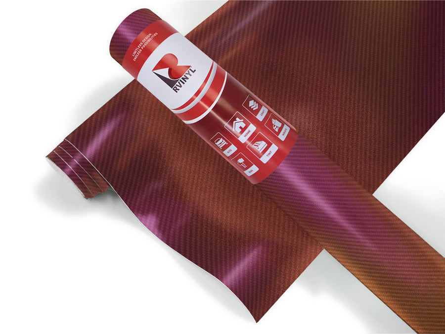 3D Purple Carbon Fiber Chameleon Vinyl Film Wrap