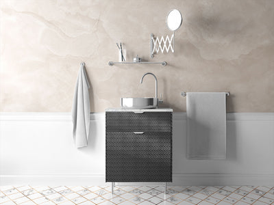Rwraps™ 3D Carbon Fiber Black (Digital) Bathroom Cabinet Wraps