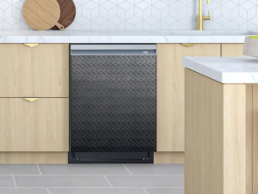 Rwraps™ 3D Carbon Fiber Black (Digital) Custom Dishwasher Cover